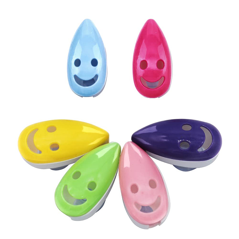 [Australia] - SYNCHAIN Toothbrush Holder Cover, 6pcs Toothbrush Head Cover Case Cap Suction Cup Portable Toothbrush Protector 6 Colors for Family, Kids, Travel 