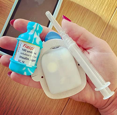 [Australia] - VIAL SAFE Insulin Bottle Protector Case/Sleeve for Diabetes - Diabetes Awareness Collection, 3-Pack (Size Short), Tie Dye Light Blue, Navy, Light Blue 