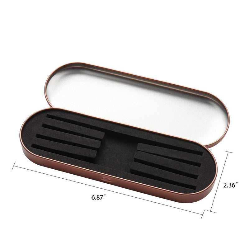 [Australia] - Professional Tweezers Storage Case Activated Sealed Box Eyelash Extension Tools Container, 1 Pc, Rose Gold 