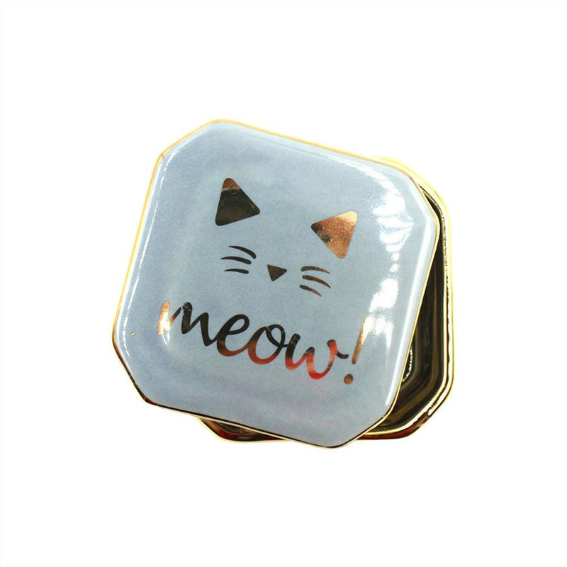 [Australia] - mossty Unicorn Jewelry Box Cat Trinket Organizer Ring Bearer Holder Earrings Storage Case with Lid Gift for Birthday Christmas Wedding Blue 