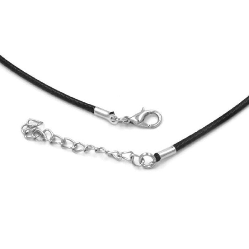 [Australia] - Pizazz Studios 18mm 20mm Snap Charm Leather Cord Necklace 