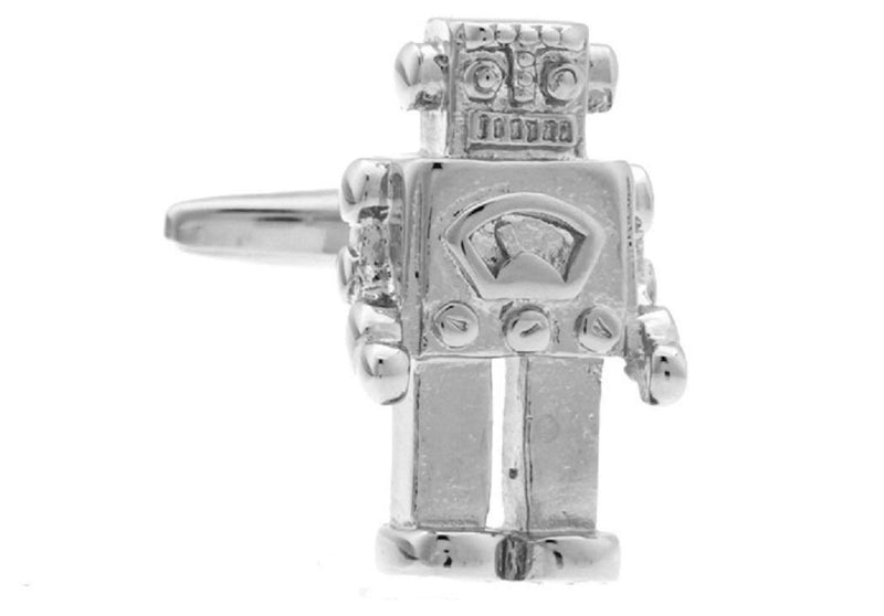 [Australia] - MRCUFF Robot Pair Cufflinks Presentation Gift Box & Polishing Cloth 