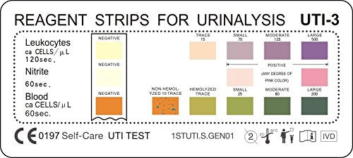 [Australia] - 5 x Home Urine Urinary Tract Infection Tests (UTI, Nitrite, Leukocytes and Blood) - 1 Test Strip per foil 