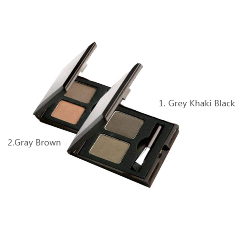 [Australia] - SKINFOOD Choco Eyebrow Powder Cake from Real Cacao - Eyebrow Powder Duo Palette with Minerals - Great Gifts Ideas for Women, Mom, Teacher, Officemate, Sister, Best Friend (#2 Grey Brown) #2 Grey Brown 