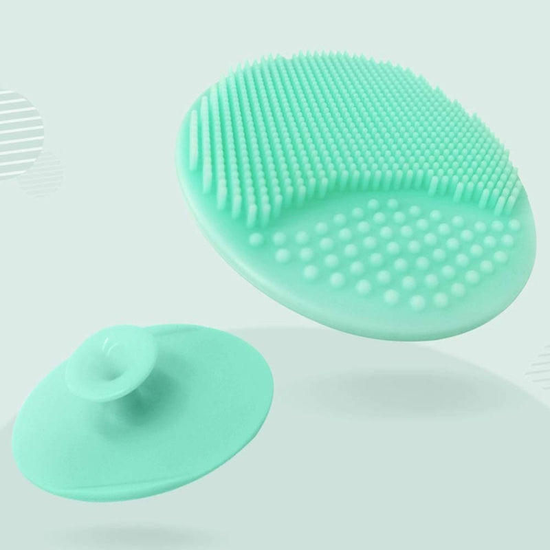 [Australia] - Baby Bath Brush, Baby Cradle Cap Brush, Silicone Massage Brush, Silicone Scrubbers Exfoliator Brush | The SkinSoother Baby Essential for Dry Skin, Cradle Cap and Eczema 2 Pack (Blue & Green) Blue & Green 