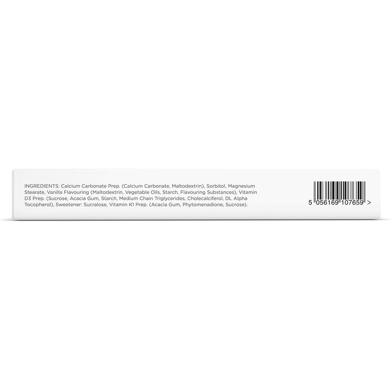[Australia] - Healthspan Calcium & Vitamin D (240 Chewable Tablets) | High Strength Pure Calcium Supplement | Natural Source of Vitamin D3 | Added Vitamin K for Bone Health | Vanilla | Vegetarian 