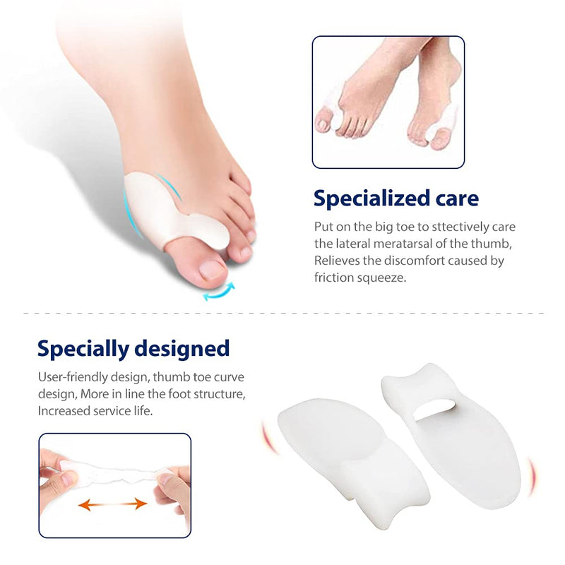 [Australia] - JLK-ZHOU Bunion Corrector, Bunion Splints and Bunion Relief for Hallux Valgus, Hammer Big Toe Joint Straightener, Adjustable Bunion Splint Protector Sleeves Kit For Women and Men,3 pcs(By Day and Night) 