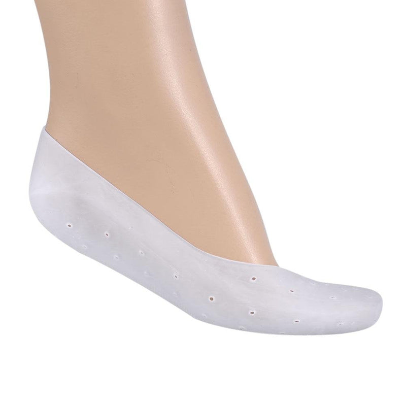 [Australia] - 1Pair Silicone Socks Foot Protector Full Length Foot Silicone Gel Socks Moisturizing Cracked Skin Care for Foot Care(S) S 