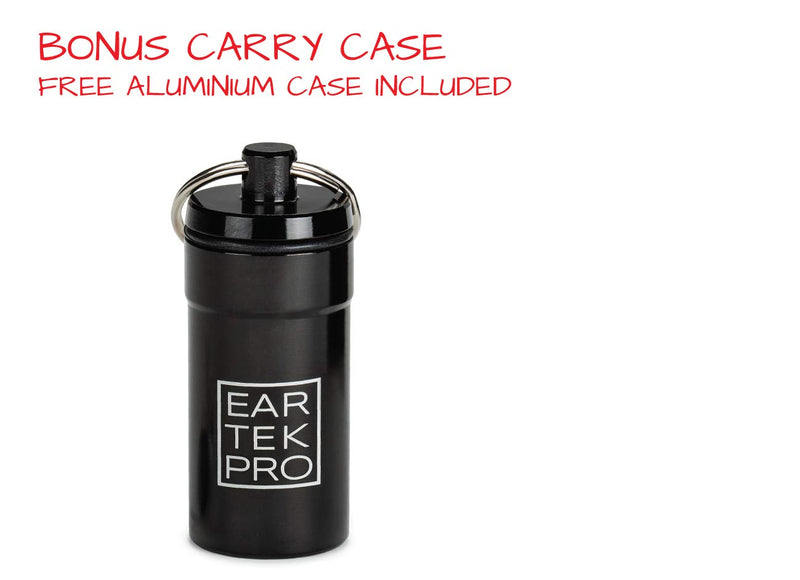 [Australia] - High-Fidelity Concert Earplugs by EarTekPro - Reusable Noise-Reduction Ear Plugs Set with Two Sizes Included - for Rave, Live Music, Festivals, Marching Bands, Loud Events, Fitness Classes 