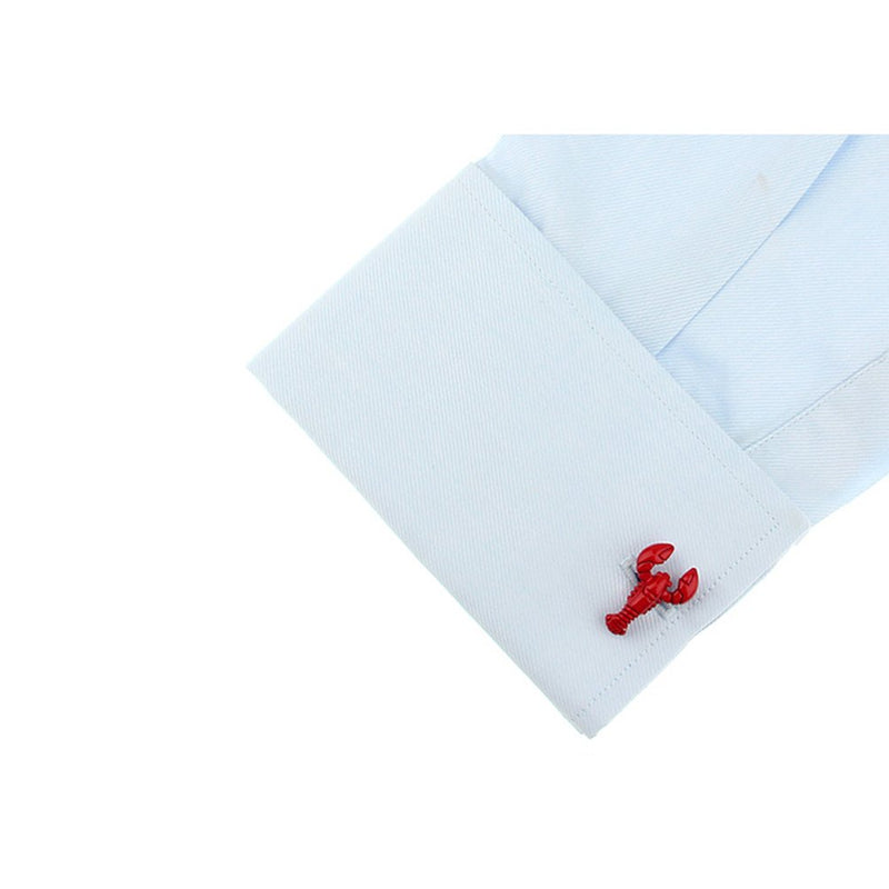 [Australia] - Lobster Cufflink Seafood Creature Sea Marine Life Red Fish 