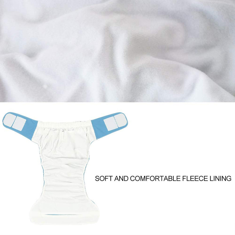 [Australia] - Adult Cloth Diaper, Waterproof & Reusable Elderly Incontinence Protection Nappies Underwear with Maximum Absorbency for Men or Women, Waist: 19.7-49.9inch(Blue) Blue 