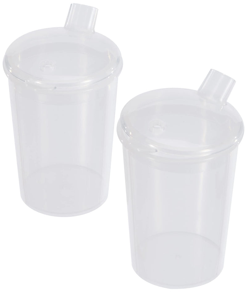[Australia] - Homecraft Feeding Cups, Drinking and Eating Aid, Safe Plastic, For Elderly/Disabled Users, Standard, 250ml 8mm, Standard Spout Single 