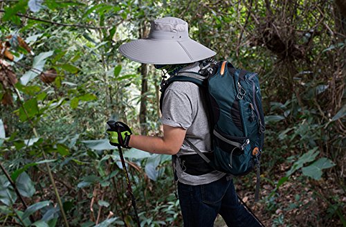 [Australia] - Super Wide Brim Sun Hat-UPF50+ Waterproof Bucket Hat for Fishing, Hiking, Camping Army Green 