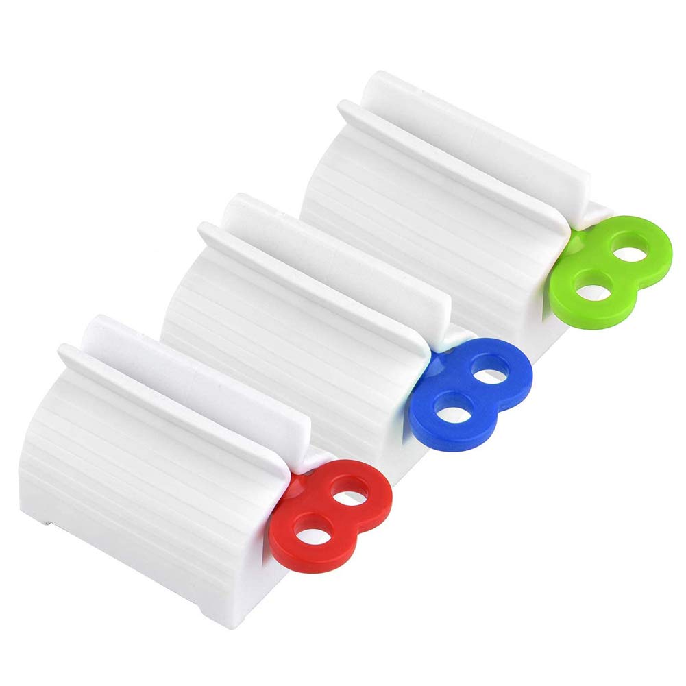 [Australia] - Toothpaste Squeezer Rolling Tube Toothpaste Squeeze Dispenser Stand Holder Toothpaste Seat Holder Stand Rotate Toothpaste Dispenser for Bathroom.（3 Pieces） 