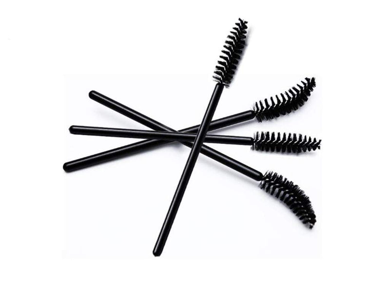 [Australia] - SINEN 50 PCS Disposable Eyelash Brush Mascara Brushes Makeup Brushes Kits for Eye Lashes Extension Eyebrow and Makeup (balck) 