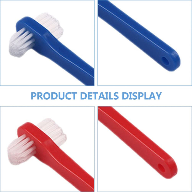 [Australia] - Artibetter Denture Dual Head Toothbrushes Hard Denture Cleaning Brush Denture Cleaning Brush False Teeth Brush Toothbrush for False Teeth Cleaning 