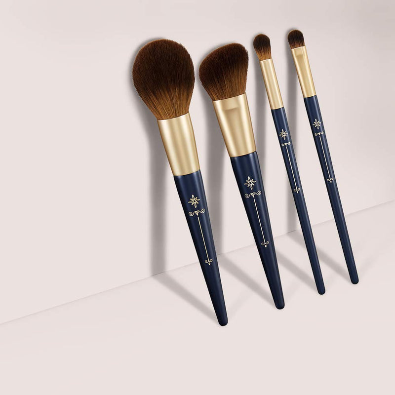 [Australia] - GORGEOUS Eyeshadow Brushes Set-100%Vegan-1 Cut Crease and 1 Blending Brush with Premium Synthetic Bristles for Precision Placement and Diffused Blending - PRO MAKEUP BRUSHES Eyeshadow Brush Set of 2 