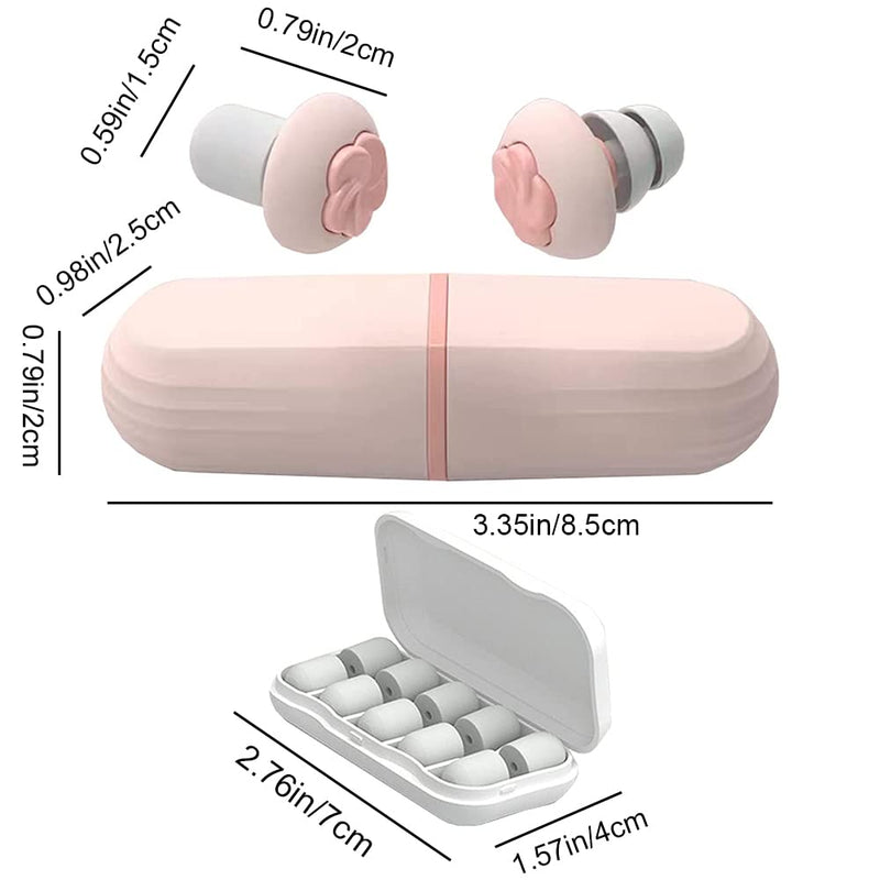 [Australia] - Earplugs Reusable Decompression Ear Plug Comfortable Noise Cancelling Earplugs for Snoring Studying Sleeping Noise 