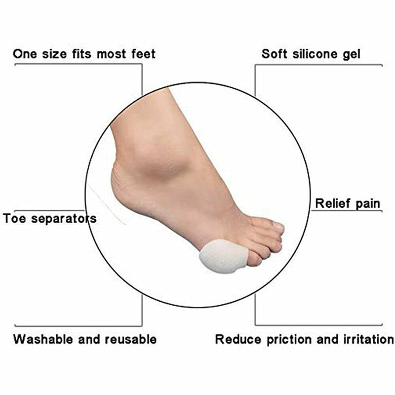 [Australia] - Pedimend™ Small Toe Gel Separators | Little Toe Bunion Cover Pads | Bunionette Protector Guard Sleeve| Pinky Finger Hallus Valgus Toe Cushion Stretchers 