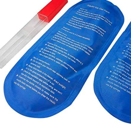 [Australia] - Travel Insulin Cool Bag by HEALUA- Diabetic Organizer Portable Medical Travel Cooler Case Pack with 2 X 48 Hour Extra Cool Reusable Ice Packs, Thermometer & Used Needle Pouch - Carry On Approved Size 1 Count (Pack of 1) 