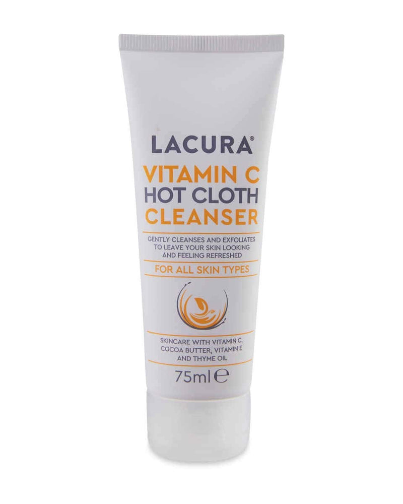 [Australia] - Lacura Hot Cloth Cleanser Gift Set/ original, pink clay, Victamin C, Rose hot cloth cleanser & 100% cotton Muslin Cloth 