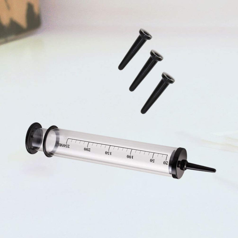 [Australia] - Healifty Enema Cleaner Kit Syringe Efficient Safe Anal Douche Syringe Cleaner Enemator for Man Woman 250ML (Transparent) Clear 