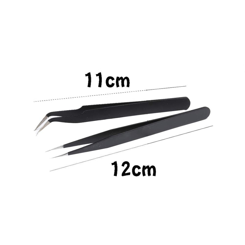 [Australia] - SK Curved Extra Fine Point Slim Tweezer Sugar Beads Tweezers Tools for Sugar Pearls, Candy Beads 