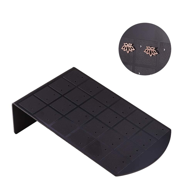 [Australia] - PH PandaHall 5 Packs 48 Holes Black Earring Holder Organizer Earring Stand Display L-Shape Earrings Ear Studs Jewelry Show Plastic Display Showcase 