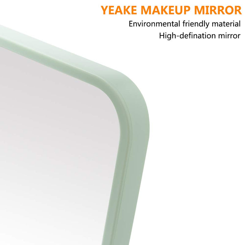 [Australia] - YEAKE Table Desk Vanity Makeup Mirror,8-Inch Portable Folding Mirror with Metal Stand 90°Adjustable Rotation Tavel Make Up Mirror Hanging Bathroom for Shower Shaving(Gray) Light Gray 