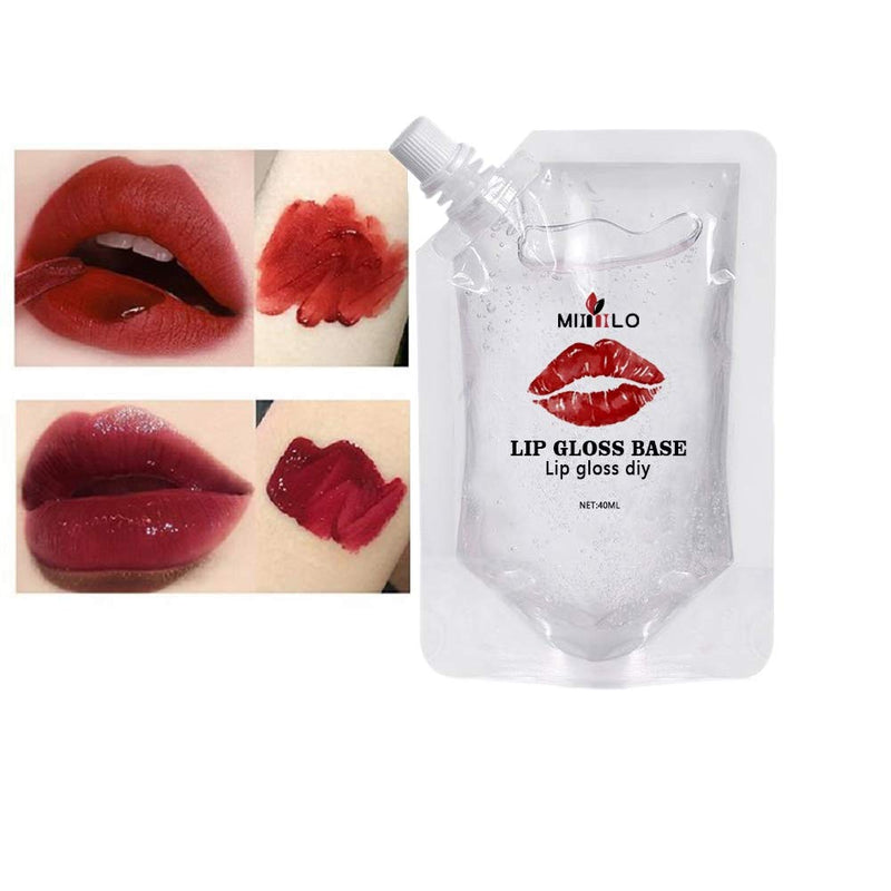 [Australia] - Hankyky Moisturize Lip Gloss Base Gel Lip Glaze Base 40ML for Making Your Own Lip balm, Diy Lip Plumper Making Organic Vegan Lip Balm Diy lip Glow Diy clear lip gloss Making your lip tint Lip Maximize 