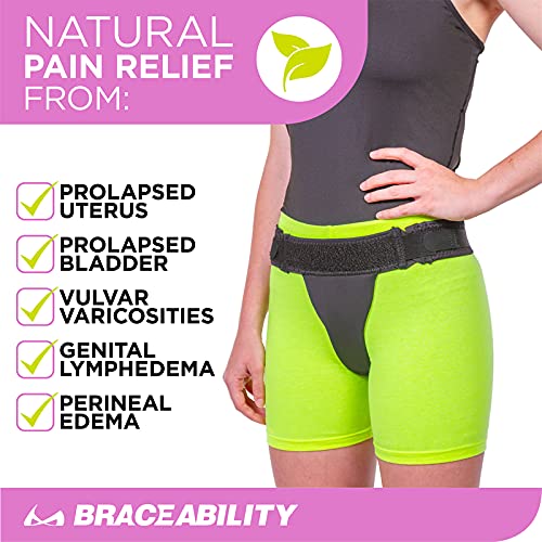 [Australia] - BraceAbility Pelvic Pro Support Belt - Patented, Original Prolapsed Uterus Brace for Women Treating Dropped Bladder, Uterine Prolapse, Vulvar Varicosities, Postpartum, Symphysis Pubis Dysfunction (L) Large 