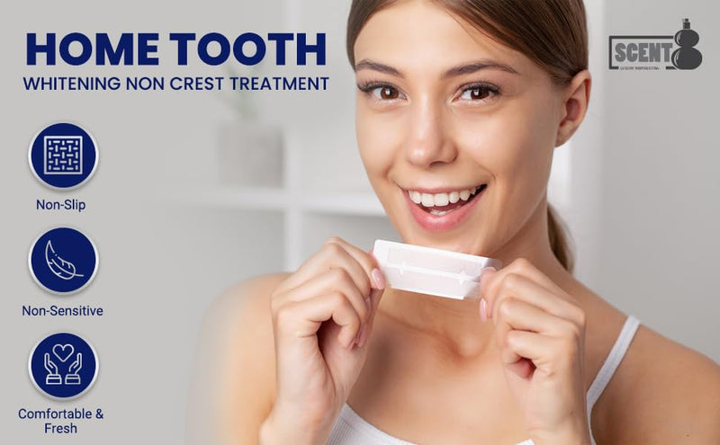 [Australia] - Teeth Whitening Strips - 28 Strips for Natural Clean Smile - 14 Days Advanced Non-Peroxide Teeth Whitening Kit - Home Tooth Whitening Non Crest Treatment 3D Advanced Effects - Free P&P - UK Seller 
