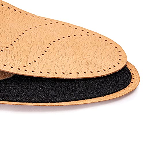 [Australia] - Leather Shoe Insoles with Orthotic Footbed I Insoles with Arch Support and Heel Cushion for Men and Women (UK 9 / 43 EU) 9 UK / 43 EU / 29 cm 