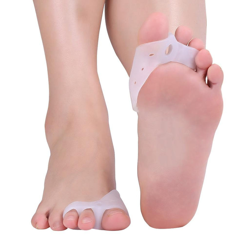 [Australia] - Toe Separator,2 Pairs Gel Toe Separator for Bunion Hallux Valgus Hammer toes Anti-Skid Breathable Toe Spreader el Big Toe Bunion Guard 