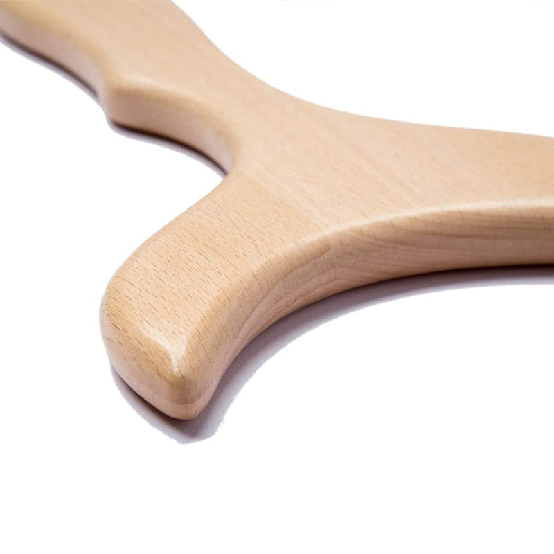 [Australia] - Bounabay� Wooden Gua sha Lymphatic Drainage Massager,Larger Body,Back and Neck Gua Sha Therapy Massage Tool Kit for Body Shaping, Health, Household Care (Shape 2) Classic 