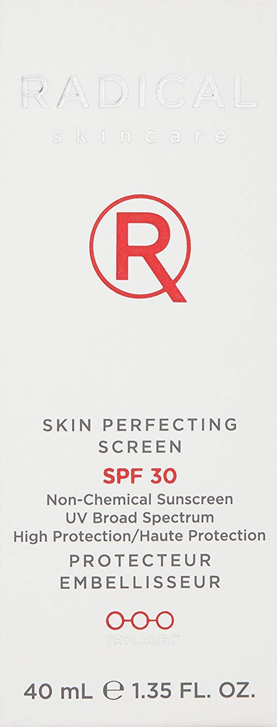[Australia] - Radical Skincare Skin Perfecting Screen SPF 30, 1.3 Fl Oz - Protects Skin Against UVA/UVB Rays, Blurs Wrinkles, and Primes Makeup | For All Skin Types Including Sensitive Skin | Paraben Free | Clinically Proven Results 