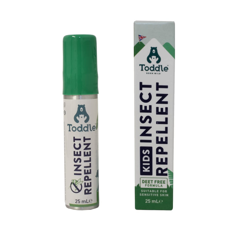 [Australia] - Toddle Insect Repellent Spray 25ml | Gentle Deet-Free Alternative | Safe for Infants and Pregnant Women | 8 Hours Water-Proof Bug Protection | Perfect to Combat Mosquitoes, Midges & Biting Insects 1 