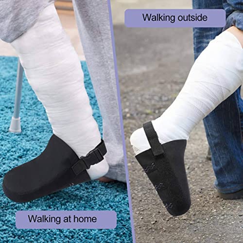 [Australia] - Cast Sock Toe Cover, Anti-Slip Cast Sock Cover for Men and Women, Protect Cast Walking Boot, and Orthosis Splints Braces Clean, Adjustable and One Size Fit Most 