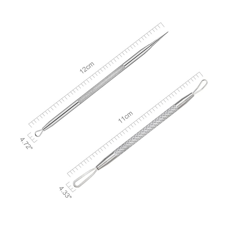 [Australia] - Blackhead Remover, 2 PCS Pimple Popper Tool，Stainless Steel Pimple Extractor Blackhead Removal Tool Risk Free Treatment for Blemish,Whitehead Popping,Blemish 