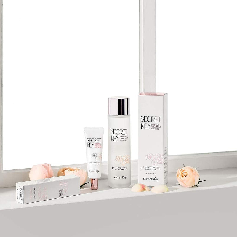 [Australia] - SECRET KEY Starting Treatment Essence Rose Edition 5.07 fl.oz. (150ml) - 94% Galactonyces Fermented Filtrate & Rose Flower Water, Anti-Wrikle & Moisturizing First Step Skin Care Essence, Paraben Free 