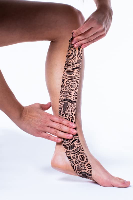 [Australia] - CureTape 3 Rolls (2”x 8ft) Waterproof Kinesiology Tape | Tattoo Rebel | Medical Kinesiology Tape for Extreme Sport Conditions | Increase Mobility & Performance | Reduce Joint Pain | Recover Faster 
