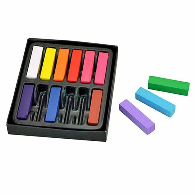[Australia] - Temporary Hair Chalk Colour Pastel Hair Dye - Non Toxic in 36 Pc by Trimming Shop 
