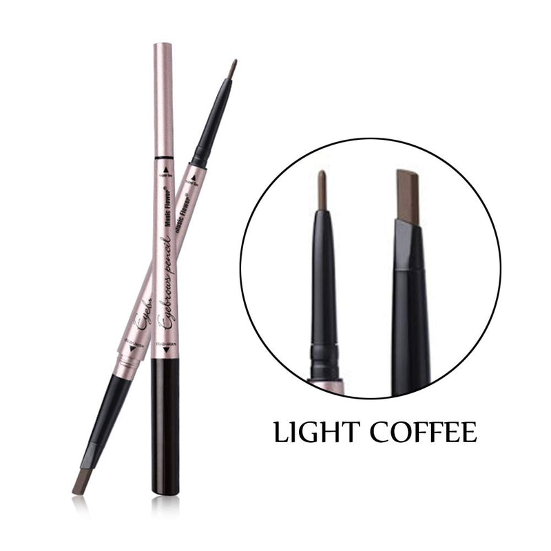 [Australia] - Vtrem Eyebrow Pencil Waterproof Double-headed Tatoo Eye Brow Pen Fine Carving Long Lasting Smudge-Proof for Natural Hair-Like Defined Stay All Day (2# Light Coffee) 