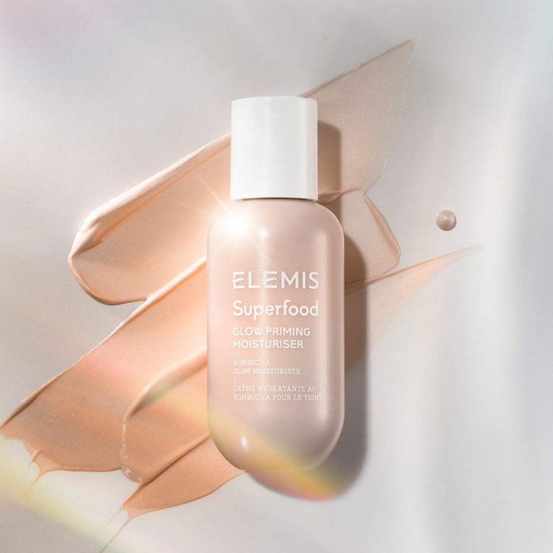[Australia] - Elemis Superfood Glow Priming Moisturiser, Lightweight Face Cream for Smooth and Radiant Skin, Prebiotic-Infused Face Moisturiser to Prime and Hydrate, Daily Moisturiser for a Dewy Glow, 60 ml 