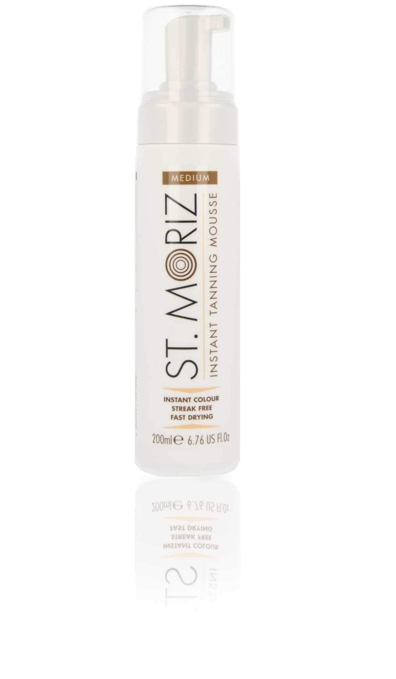 [Australia] - St Moriz Instant Self Tanning Mousse in Medium Tone with Mitt - 2 x 200 ml 