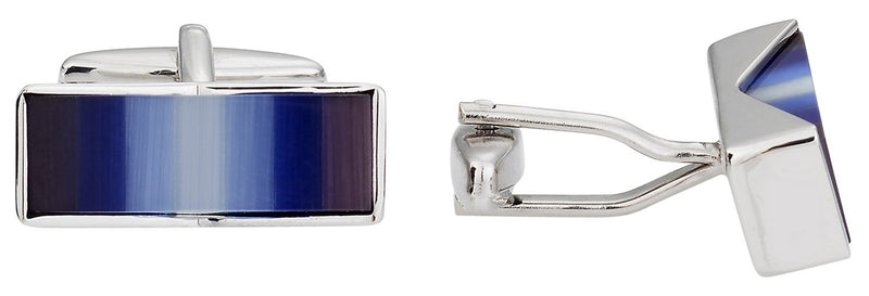 [Australia] - Cuff-Daddy Blue, Purple, Silver Fiber Optic Cufflinks with Presentation Box 