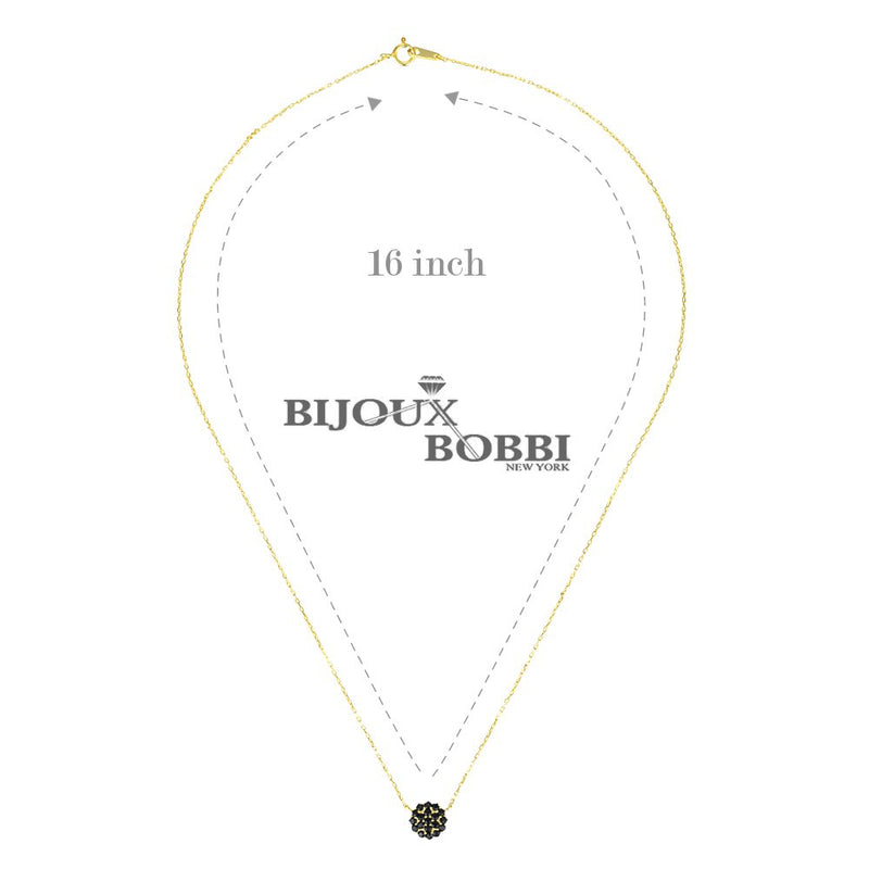 [Australia] - BIJOUX BOBBI Packaged with Gift Box Premium Quality Minimalism Fashion Trendy Necklaces - One Size/Various Styles S1722GJ - Gold / Jet 