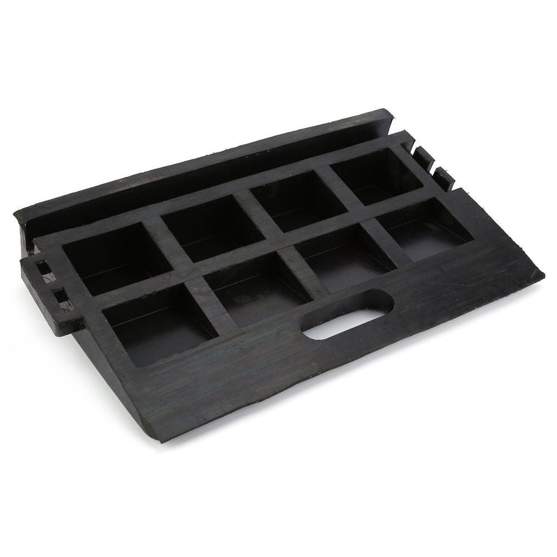 [Australia] - Heavy Duty Car Ramp, 2PCS Black Portable Rubber Kerb Ramps with Anti-Slip Treads for Car Scooter Caravan Wheelchair Disabled Access, 48.5 x 30 x 9.5cm 