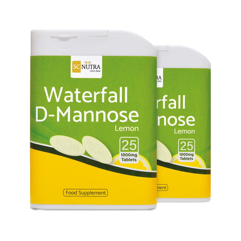 [Australia] - Waterfall D-Mannose with Lemon | Birch D-Mannose blended with natural lemon juice | Natural Vitamin C content | 50 x 1000mg Chewables 