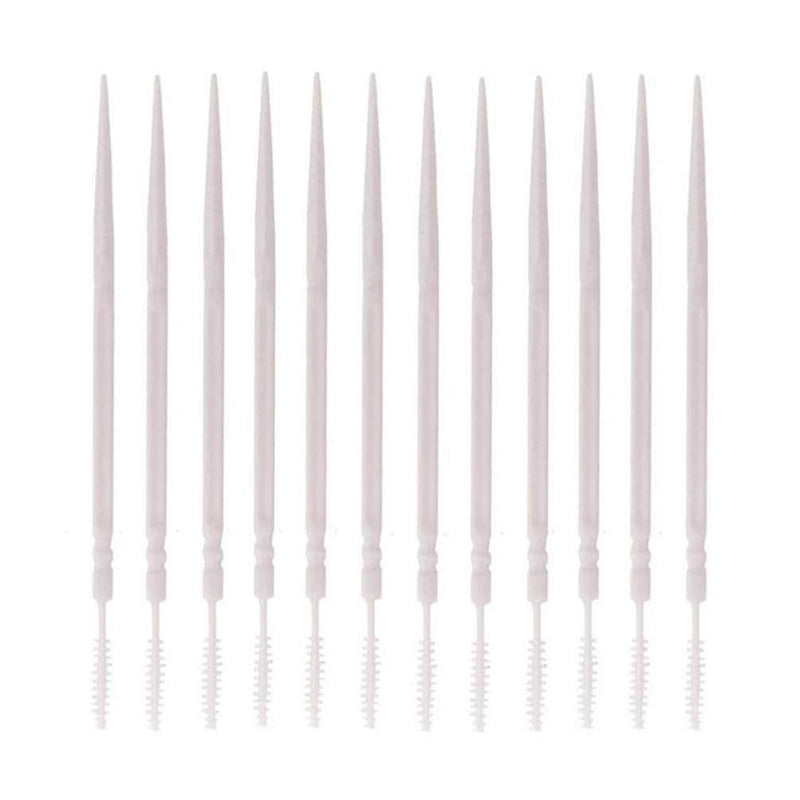 [Australia] - SUPVOX 200pcs Interdental Brush Toothpicks Double Head Plastic Safe Tooth Cleaning Tool for Adults Women Men(White) White 